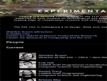 Tablet Screenshot of experimentalgamelab.net
